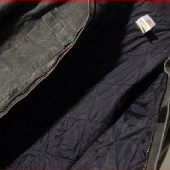 Vtg Carhartt Denim Corduroy Quilted Jacket Sz 3XL - Picture 4 of 8